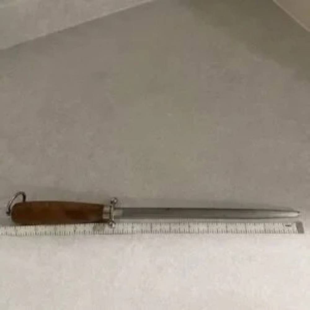 Knife Sharpening Steel with Wooden Handle - Picture 2 of 7